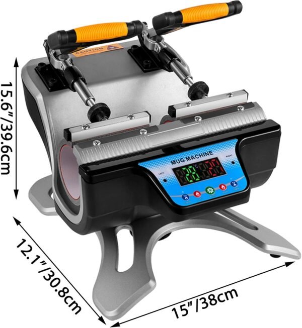 Mug Heat Press 2-in-1 Dual Station Sublimation Machine - Image 5
